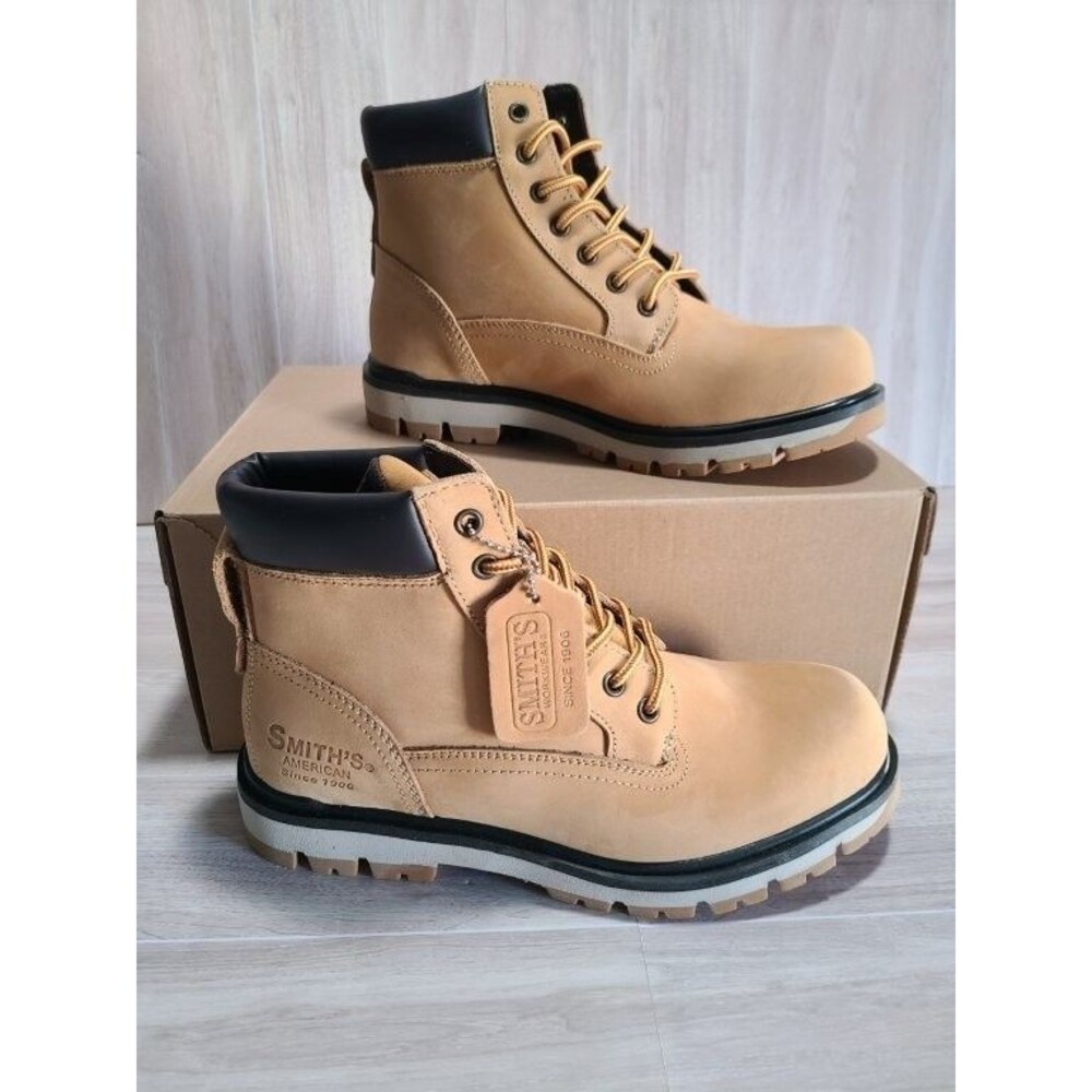 Smith’s Workwear 6” Designer Wheat Boots Mens 8 Leather Work Boot SM10013-200